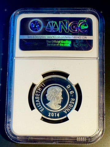 Canada. 5 Dollars 2014, Rose - NIOBIUM Accent, Flowers in, Postzegels en Munten