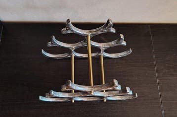 In the style of David Marshall - Wijnrek - Aluminium -