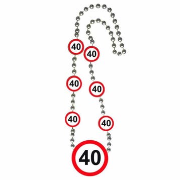 Ketting 40 Jaar Verkeersbord, Verzenden, Nieuw