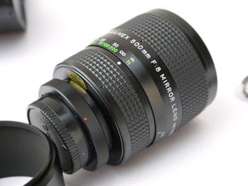 Hanimex 500mm F8 Mirror | Canon FD mit Zusatzlinsen ,, Nieuw
