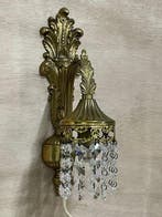 Lampe murale - Plaqué or, Cristal - Applique de style Empire, Antiquités & Art