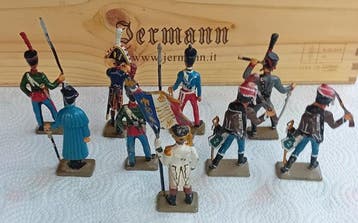 Curt Schlevogt - Militaire miniatuur beeldjes (9) - Lood, Nieuw