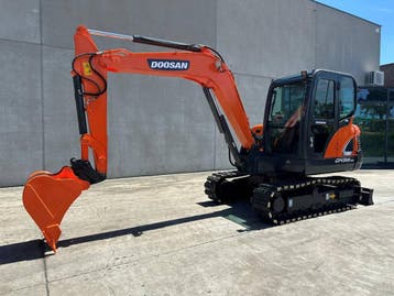 Veiling: Midigraafmachine Doosan DX55-9C Diesel 2018, Ophalen