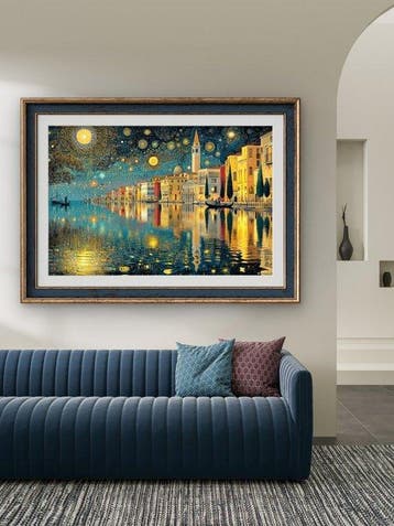 Mrs Art Prime - The Venice Starry Night in Gustav Klimt