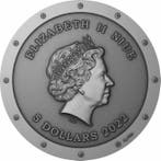 Niue. 5 Dollars 2022 2 oz Silver Metal Fish Steampunk