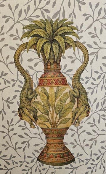 300x280cm! Stof Vases Paradise Exclusief Beperkte