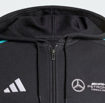 Mercedes Official MAPF1 FW Mens DNA FullZip Hoodie XL Black, Nieuw