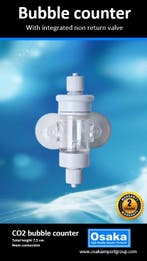 Osaka Bellenteller incl. terugslagklep (CO2 Accessoires), Dieren en Toebehoren, Vissen | Aquaria en Toebehoren, Ophalen of Verzenden