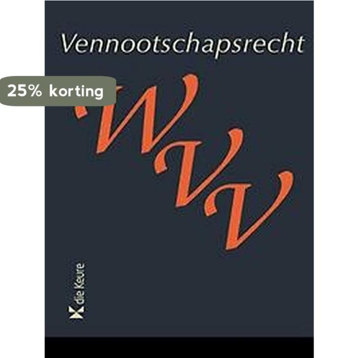 Vennootschapsrecht / Blauwe wetboeken 9789048638956, Boeken, Wetenschap, Gelezen, Verzenden