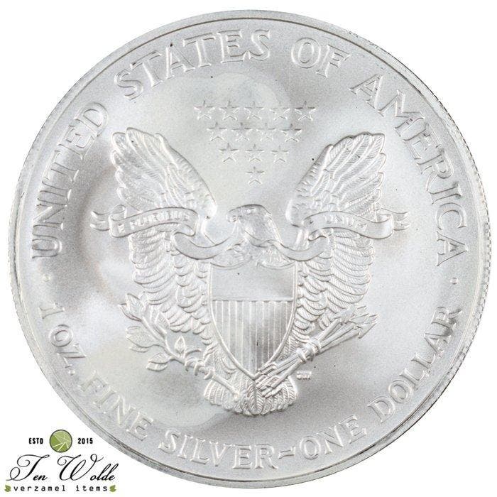 Verenigde Staten. 1 Dollar 2005 Silver Eagle - Las Vegas, Postzegels en Munten, Munten | Europa | Niet-Euromunten