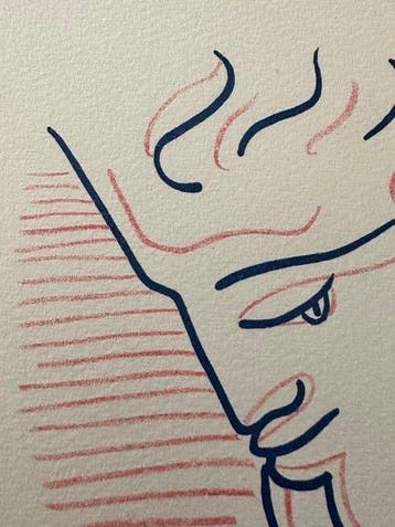 Jean Cocteau (1889-1963) - Je suis la jeune fille bleue