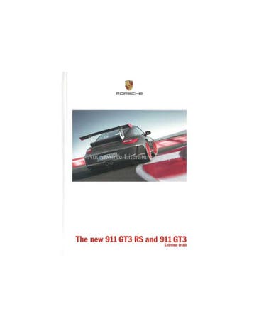 2010 PORSCHE 911 GT3 + RS HARDCOVER BROCHURE ENGELS