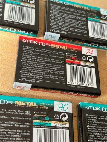 TDK - TDK CDing II 74/90 (Type IV Metal Position) Lege, Nieuw