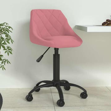 vidaXL Eetkamerstoel fluweel roze, Huis en Inrichting, Stoelen, Verzenden, Nieuw