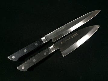 Signed Masamune / Set of 2 / Yanagiba, Deba - Couteau de