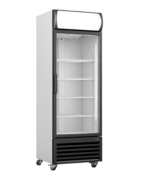 SARO Koelkast met glasdeur en reclame display - GTK 370, Articles professionnels, Horeca | Équipement de cuisine, Envoi
