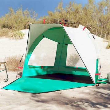 vidaXL strandtent 2-persoons waterdicht snelontgrendeling, Verzenden