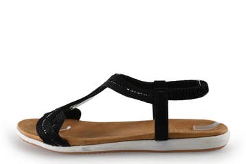 Sub55 Sandalen in maat 42 Zwart, Kleding | Dames, Schoenen, Verzenden, Zwart, Sandalen of Muiltjes, Sub55