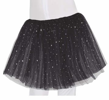 Zwarte Tutu Sterren 30cm, Verzenden