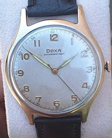 Doxa - antimagnetic jumbo - Sans prix de réserve - 5500045 -, Handtassen en Accessoires, Horloges | Heren, Nieuw