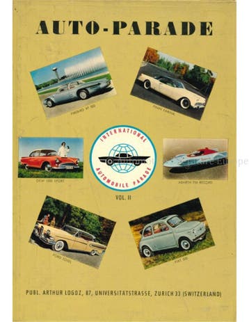 1958 INTERNATIONAL AUTOMOBILE PARADE JAARBOEK (AUTO-PARADE)