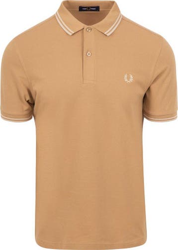Fred Perry Polo M3600 Beige V19 maat Maat 52/54 (L) Heren, Vêtements | Hommes, Polos, Verzenden