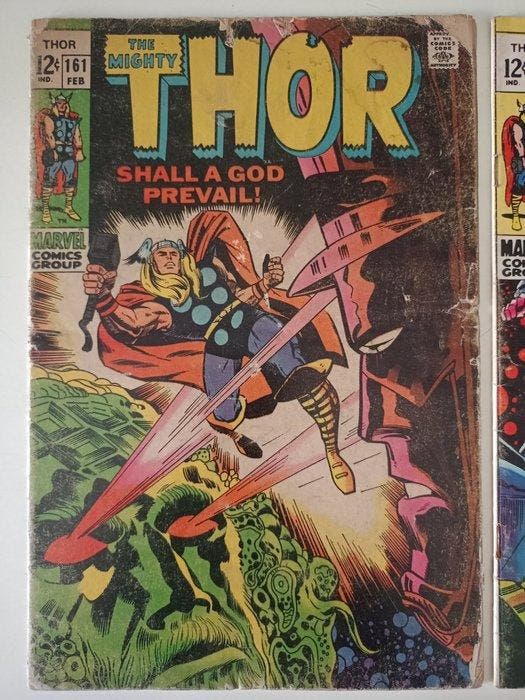 Thor 161; 162 - The Mighty Thor - 2 Comic - Eerste druk -, Boeken, Strips | Comics
