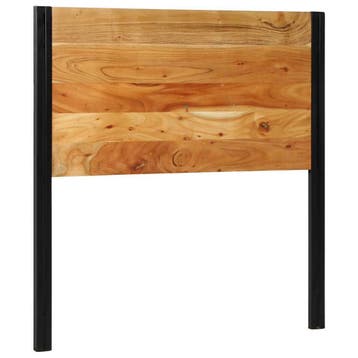 vidaXL Hoofdeinde 100 cm massief hout acaciahout en ijzer, Maison & Meubles, Verzenden
