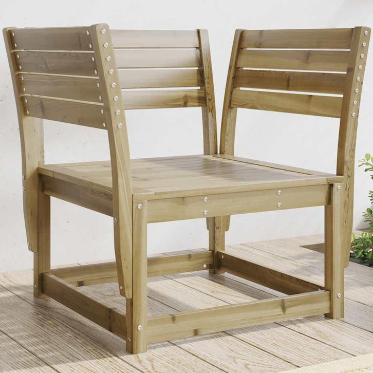 vidaXL Tuinstoel geïmpregneerd hout, Jardin & Terrasse, Ensembles de jardin, Envoi