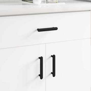 vidaXL Kast Handvat 474 pcs Zwart 121 x 16,6 x 28,3 mm IJzer, Verzenden, Nieuw