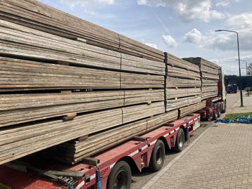 STEIGERHOUT GEBRUIKT | Steigerplanken |  GROOTSTE VAN BELGIE, Bricolage & Construction, Bois & Planches, Ophalen of Verzenden