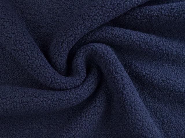 10 meter teddy bont - navy - Bouclé stoffen, Hobby & Loisirs créatifs, Tissus & Chiffons, Envoi