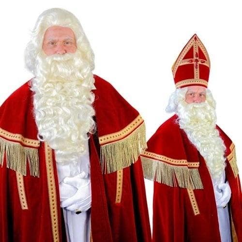 Sinterklaas Baard  Kanekalon 55cm 3delig, Hobby & Loisirs créatifs, Articles de fête, Envoi