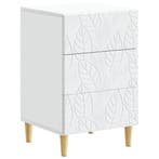 vidaXL Nachtkastje Wit 43 x 39,5 x 66,5 cm Bewerkt hout, Verzenden, Nieuw