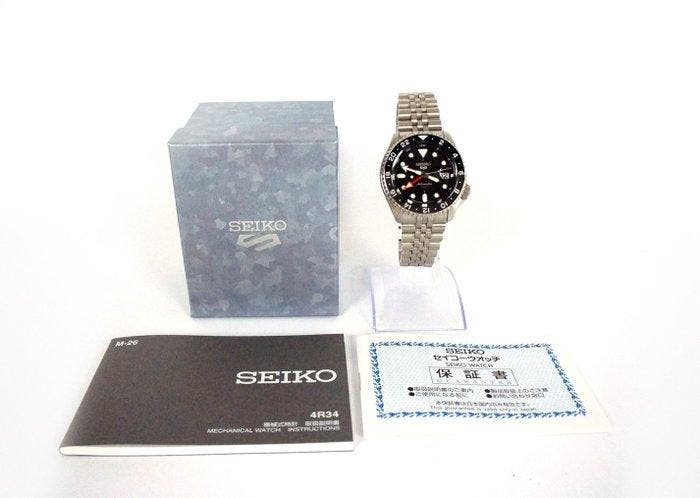 Seiko - Seiko 5 Sports GMT SBSC001 - Zonder minimumprijs -, Bijoux, Sacs & Beauté, Montres | Anciennes | Antiquités