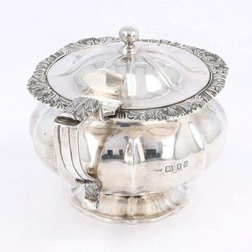 Collingwood & Co. (Londen 1928) - Mosterdpot - Pot - .925, Antiek en Kunst