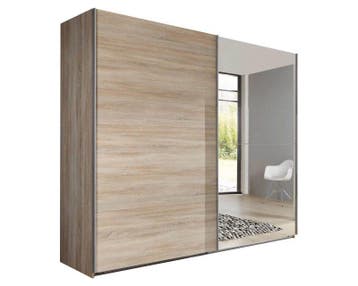 Niemann Vita Zweefdeurkast Ruw Eiken - 300cm breed, Huis en Inrichting, Kasten | Kleerkasten, Nieuw