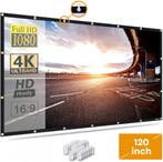 Vizual Projectiescherm - 120 inch (304cm) - 16:9 - Beamer, Audio, Tv en Foto, Verzenden, Nieuw