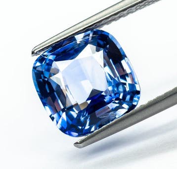 Saffier - 4.09 ct - Gem Report Antwerp (GRA) - Blue, Nieuw
