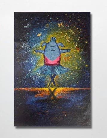 Nguyen T.H (1988) - Le petit Cochon de lOpéra 90 60 cm -