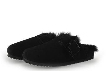 Birkenstock Pantoffels in maat 38 Zwart, Kleding | Dames, Verzenden, Zwart, Zo goed als nieuw, Pantoffels of Sloffen