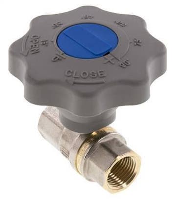 Rp 1/2 Soft Close Hand Wheel Gas and Water 2-Way Brass Ball, Verzenden