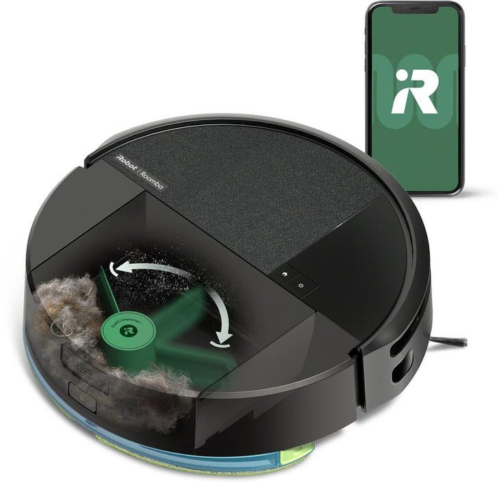 iRobot Roomba® 205 DustCompactor Combo - Robotstofzuiger met, Elektronische apparatuur, Stofzuigers, Zo goed als nieuw, Verzenden