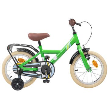 vidaXL Kinderfiets 14 Inch voor 3-5 jaar oud Groen, Verzenden, Nieuw