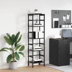 vidaXL Boekenplank Zwart Eiken 40 x 29.5 x 115 cm Bewerkt, Verzenden, Nieuw