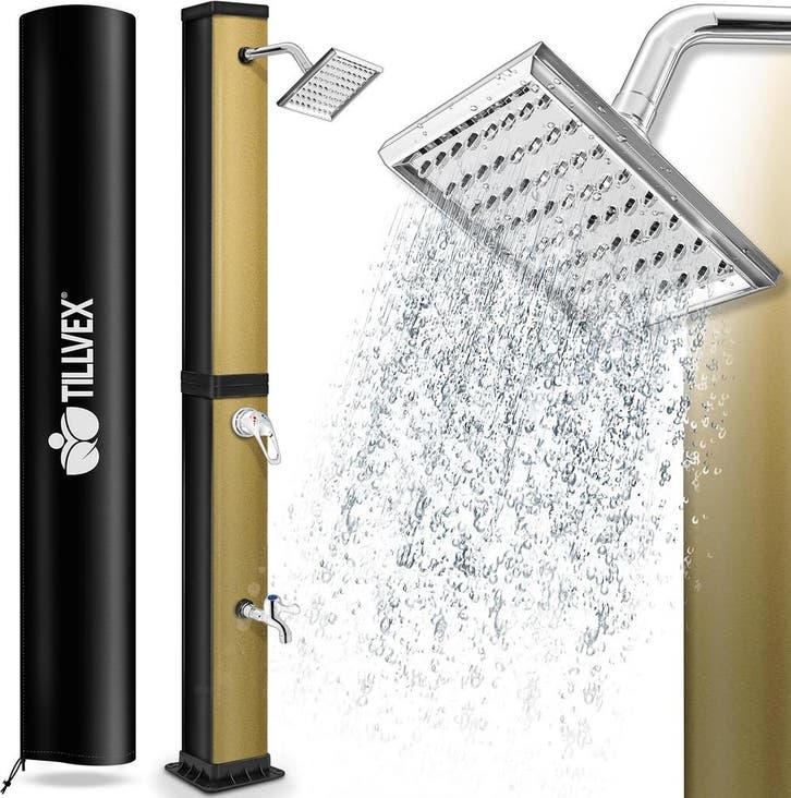 tillvex Zonnedouche, 40 liter, incl. afdekking, tuindouche o, Huis en Inrichting, Woonaccessoires | Overige, Nieuw, Verzenden