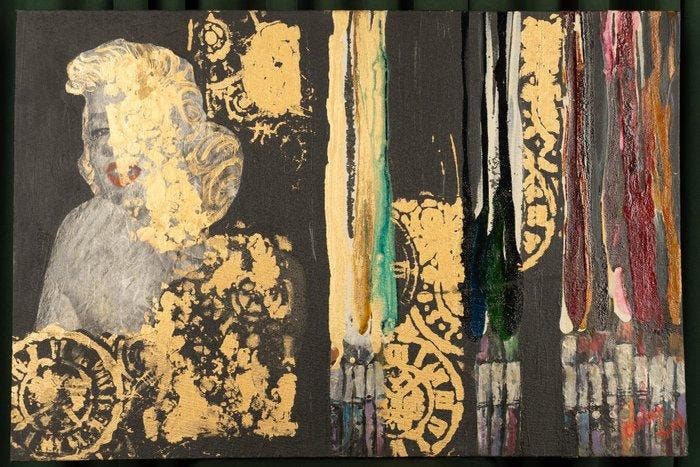 Corina Dinu - Golden Icon, Antiek en Kunst, Kunst | Schilderijen | Modern