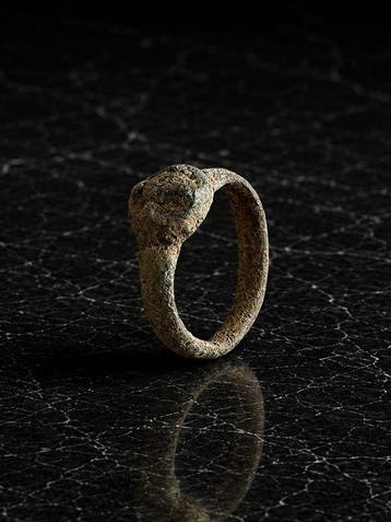 Oud-Romeins, Keizerrijk Brons Ring - 2e tot 4e eeuw na, Antiek en Kunst