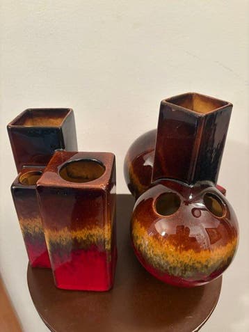 Jasba - Jakob Schwaderlapp & Sons - Vase (2) - Porcelaine -, Antiquités & Art