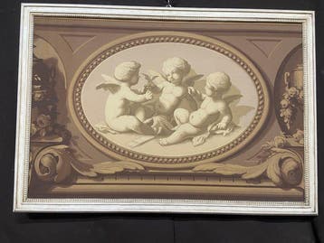 Scuola italiana (XIX-XX) - Putti - allegoria dellamore, Antiquités & Art